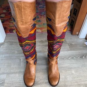 Size 10 M Freebird Aztec boots lots of wear still left in them